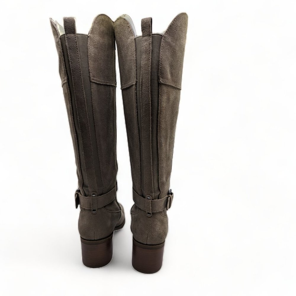 Marc Fisher Womens Calf Suede Tall Shaft $191 Gray Size 7.5 Wide - Picture 12 of 14